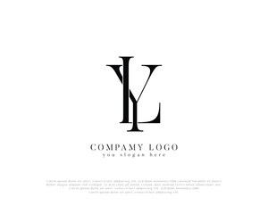 LY Initial Monogram Logo Elegant and Minimalist