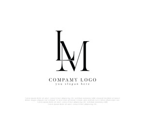 LM Initial Monogram Logo Elegant and Minimalist