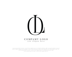 OL Initial Monogram Logo Elegant and Minimalist