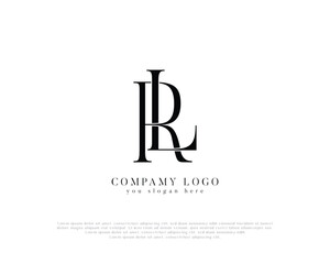 RL Initial Monogram Logo Elegant and Minimalist