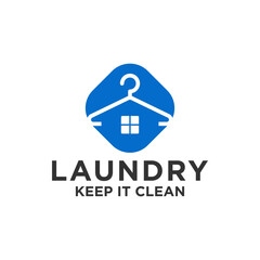 Premium Logo For Loundry Laundry Dry Clean Store Business Vector Template 