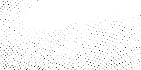 Modern dot halftone gradient texture. Vanishing polka dot background. Repeating dots design art abstract