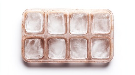 Frozen ice cube tray