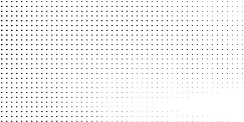Modern dotted halftone gradient texture. Vanishing polka dot background. Repeating dots gradation abstract simple art