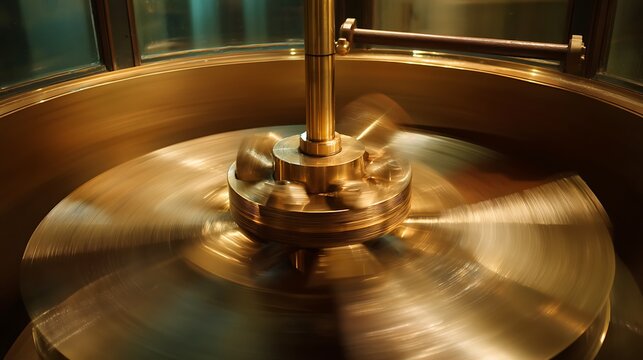 Rotating Brass Disk