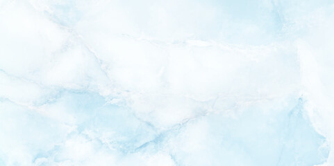 Obraz premium An abstract marble-like pattern with a soft ethereal quality, it features a blend of soft blue and white tones, delicate cracks and swirls creating a serene and natural aesthetic.