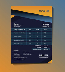 Elegant Invoice Template for Business Transactions