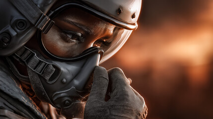 Pilot Wipes Tears Before Takeoff