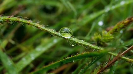 Water Drop on Grass