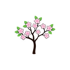 Obraz premium cherry tree with flowers