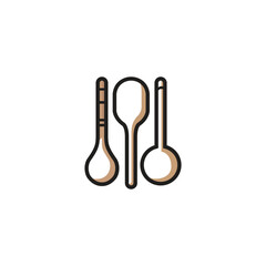 Set kitchenware logo template