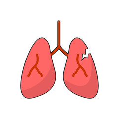 lungs disease illustration
