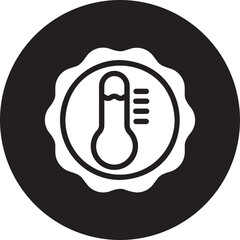 temperature control glyph icon