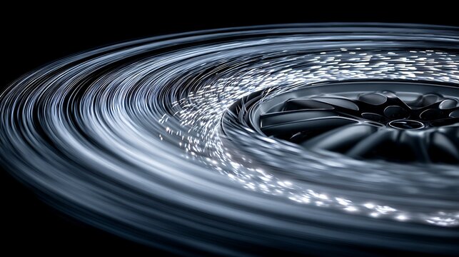 Wheel with Rotating Light Effect