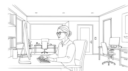 Engaging Illustration of a Young Professional Presenting Their Ideas to an Enthusiastic Audience, Emphasizing Confidence and Career Development in a Creative Environment