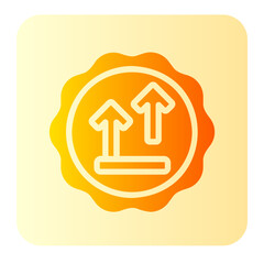 side up gradient icon