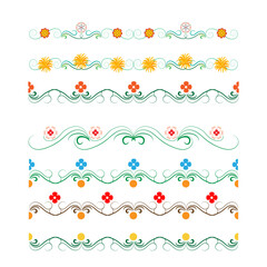Flowers with twigs for decorative ribbons 1