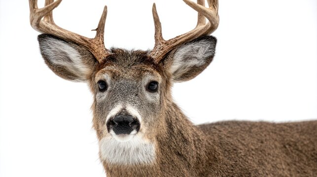 Close-up of a white-tailed deer