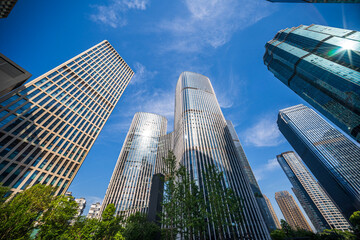 Skyscrapers Reaching for the Sky: A Stunning Urban Landscape