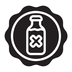 lactose free glyph icon