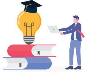 Knowledge or education, study or learning new skill, creativity or idea, reading book for inspiration,

