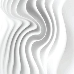 Wavy lines white abstract pattern. Crumpled paper texture. Vector illustration	