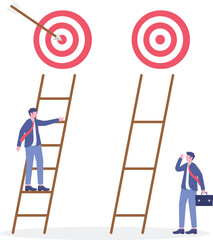 Career ladder challenge, difficulty step growth, different job opportunity or ambition,

