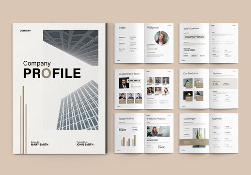 Company Profile Brochure Template Design