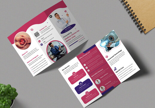 Medical Trifold Brochure Template