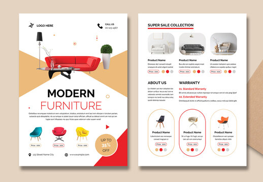 Modern Furniture Flyer Template