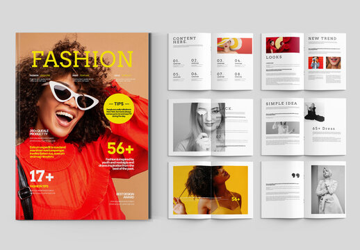 Modern Fashion Magazine Layout