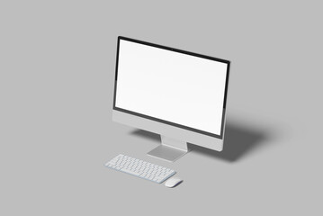 desktop monitor screen blank mockup