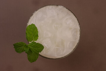 A Glass of Ayran or Turkish Yogurt Drink.