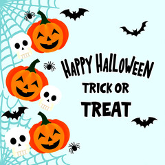 halloween background with pumpkin