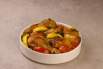 Tavuk Kapama is Turkish Chicken Bake. 