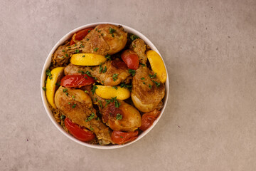 Tavuk Kapama is Turkish Chicken Bake. 