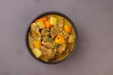 Aloo Gosht is Pakistani Mutton Curry with Potatoes.  