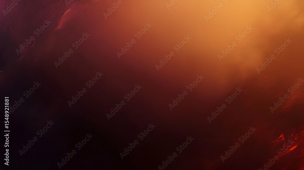 Wall mural dark red and orange gradient background with nebula effect for design and presentation use