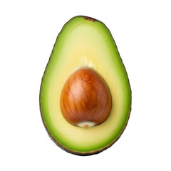 avocado isolated on white