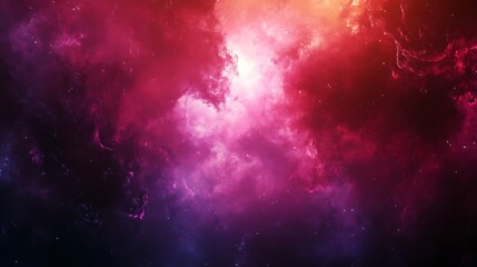 Naklejka premium Colorful cosmic nebula background with vibrant clouds of interstellar gas and space dust