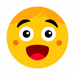 Fototapeta premium happy smiley face with smile