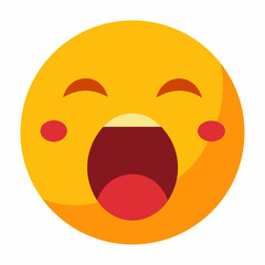 Fototapeta premium sad emoticon in a white background