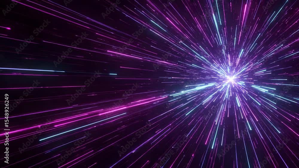 Canvas Prints dynamic abstract background with radiant blue and pink light streaks in a modern style