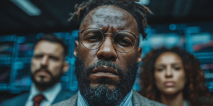 Stock Market Trading and Financial Analysis in Modern Business Environment. A high-impact  image depicting financial professionals and teams in fast-paced stock trading environments.

 - Powered by Adobe