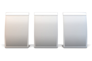 Three sleek, minimalistic containers with a smooth surface, ideal for storage or display.