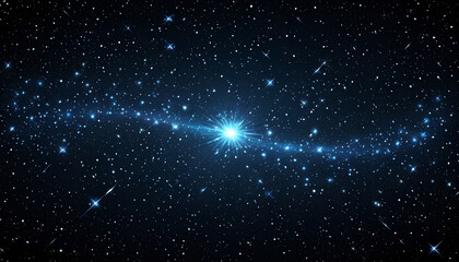 Obraz premium Starry night cosmos: deep space texture adorned with sparkling, distant lights.