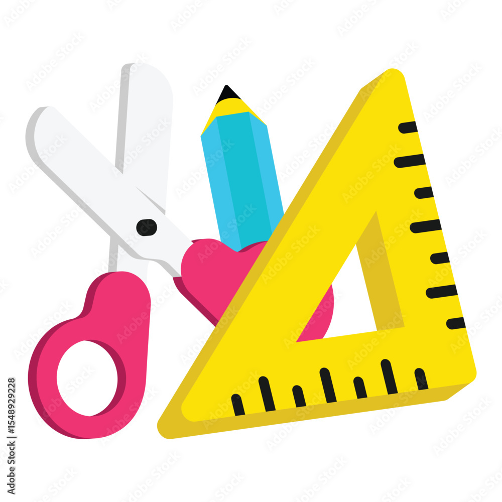Poster tools kit vector style icons. eps 10 file.