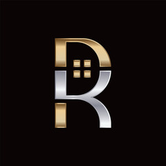 Luxury Initials DK Real Estate Logo Design