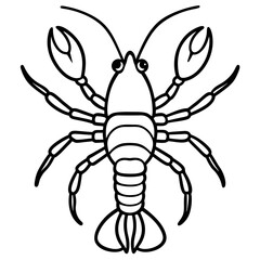 Modern Yabby Ink Line Art Design