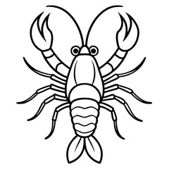 Modern Yabby Ink Line Art Design